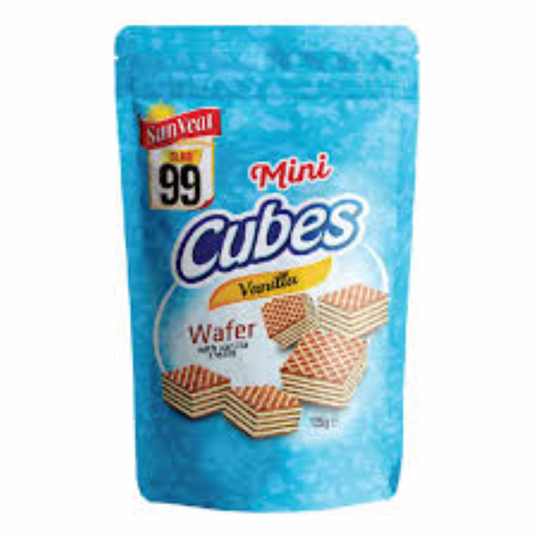 SUNVEAT CUBE WAFER VANILLA 125G